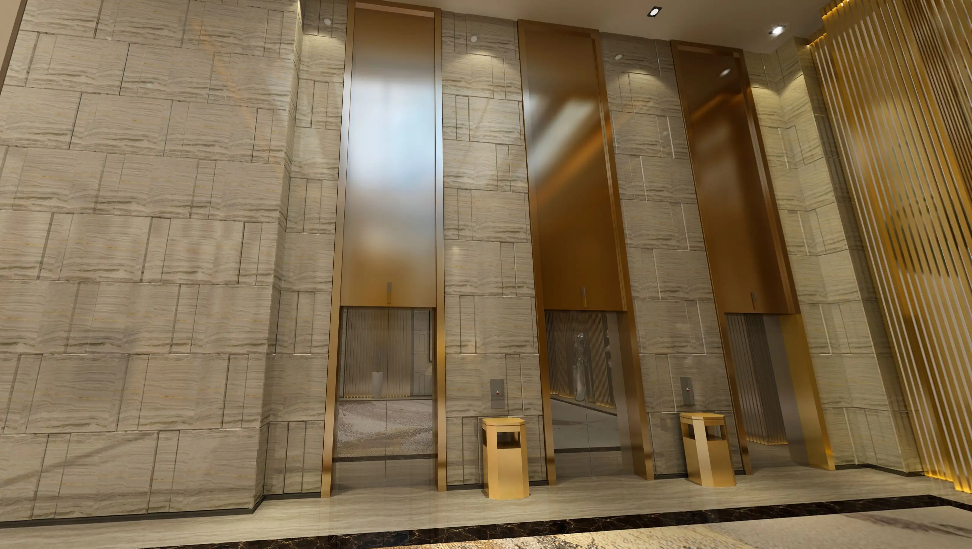 电梯装饰效果图 电梯装饰设计